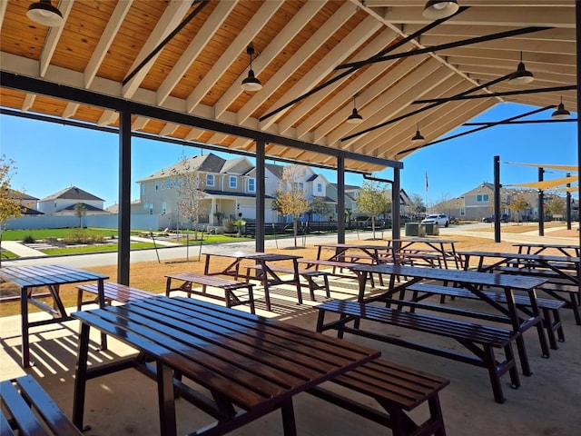 view of home's community with a gazebo