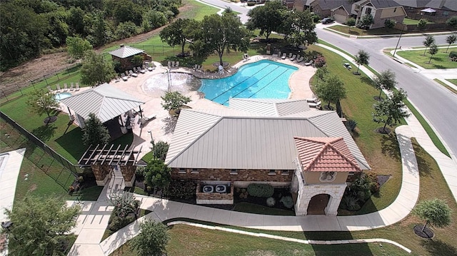 birds eye view of property