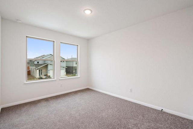 view of carpeted empty room