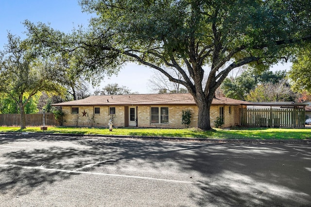 view of ranch-style home