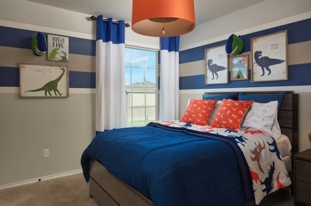 bedroom featuring carpet floors