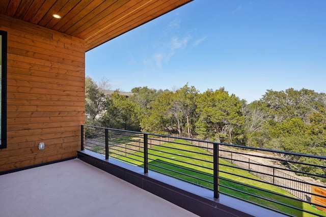 view of balcony