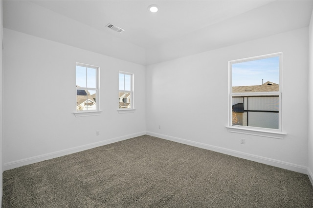 view of carpeted empty room