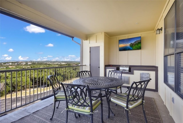 view of balcony