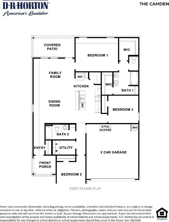 1339 Athan Dr, Belton, TX 76513 - floor plan