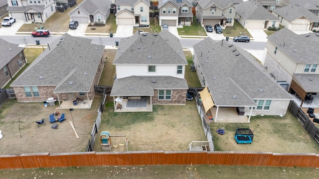 birds eye view of property featuring a residential view