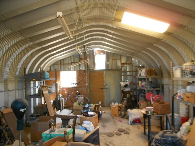 view of storage area