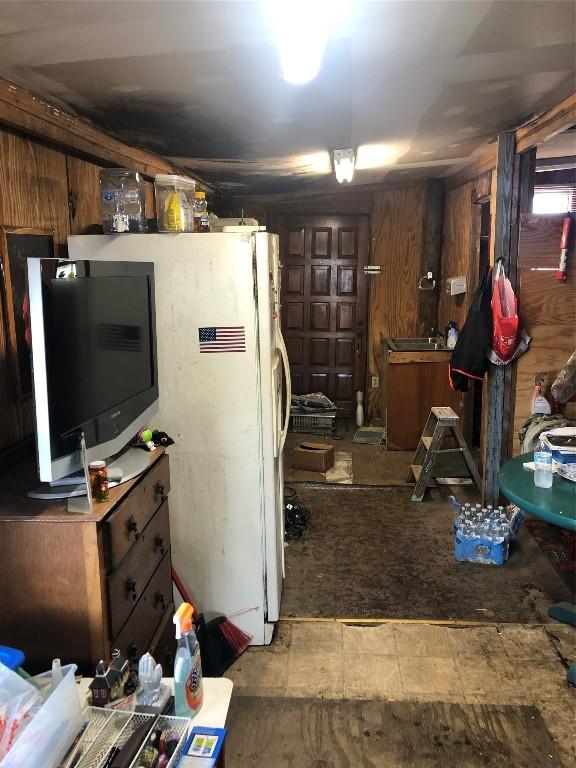 377 Crooked Rd, Dale, TX 78616 - below grade area with wood walls