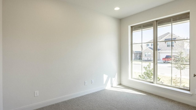 329 Kays Path, Georgetown, TX 78628 - spare room with carpet, healthy amount of natural light, baseboards, and recessed lighting