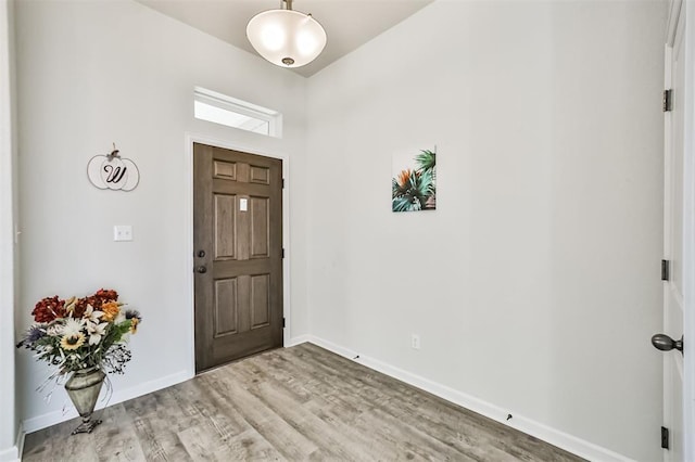 entryway featuring light hardwood / wood-style flooring