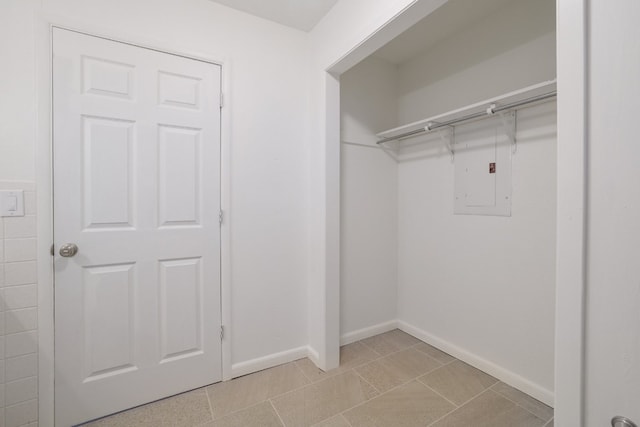 closet featuring electric panel