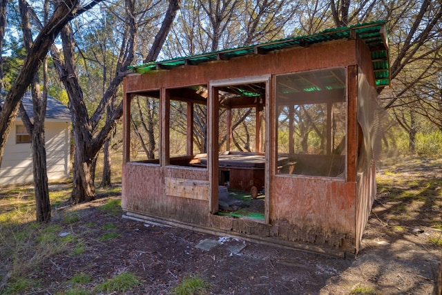 view of outbuilding