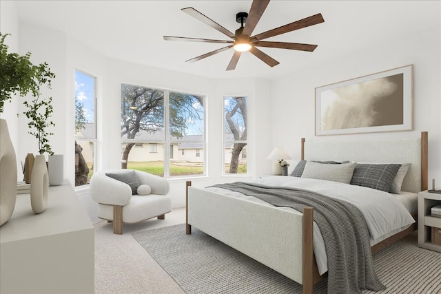 151 Dan Moody Trl, Georgetown, TX 78633 - carpeted bedroom with ceiling fan