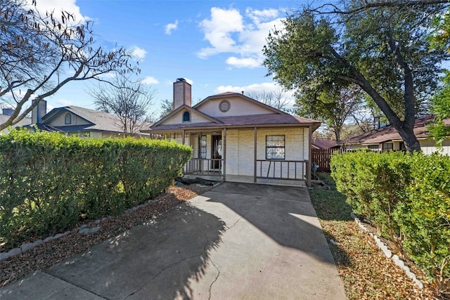 bungalow-style home featuring covered porch