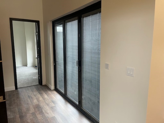 interior space featuring light hardwood / wood-style floors