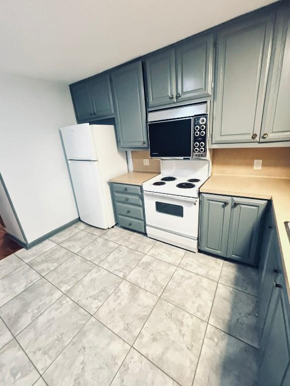 kitchen with white appliances