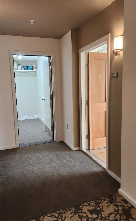 1600 Barton Springs Rd Unit 4406, Austin, TX 78704 - hallway with carpet floors and baseboards