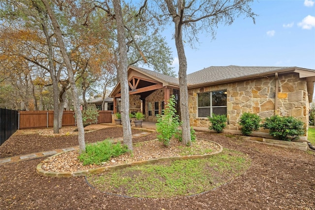 view of rear view of property