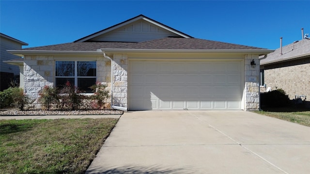 ranch-style house with a garage