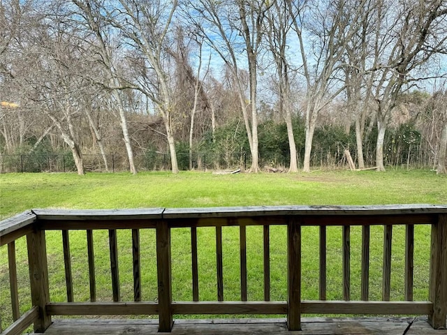 282 Spring River Dr, Martindale, TX 78655 - view of grassy yard with a wooden deck