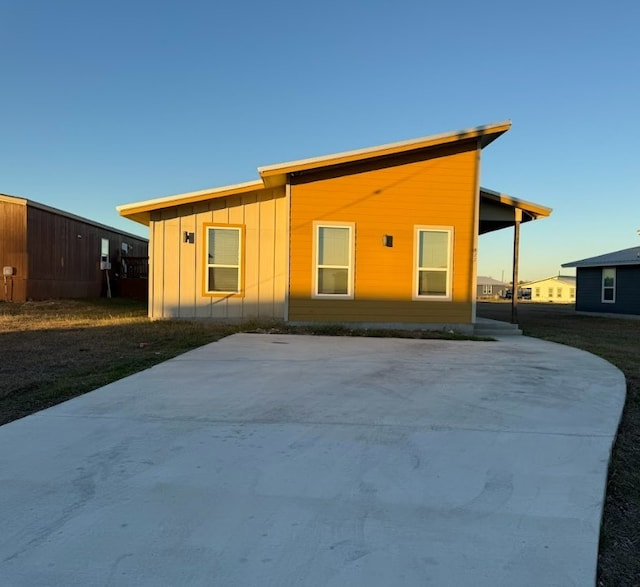 view of rear view of property