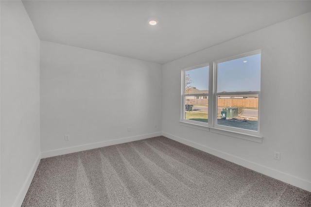 view of carpeted empty room