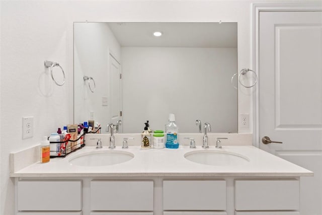 bathroom featuring vanity