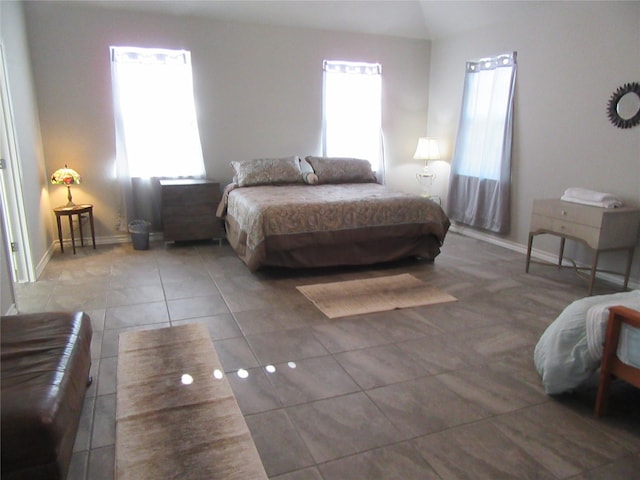 view of tiled bedroom