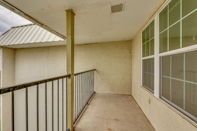 view of balcony