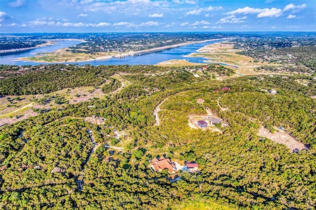 3500 Lohmans Ford Rd Unit 71, Lago Vista, TX 78645 - aerial overview of property's location featuring a large body of water