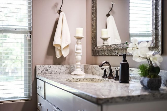 bathroom featuring vanity