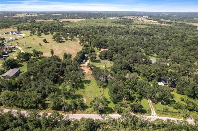 371 Youngs Prairie Rd, Elgin, TX 78621 - aerial view of property and surrounding area featuring a forest
