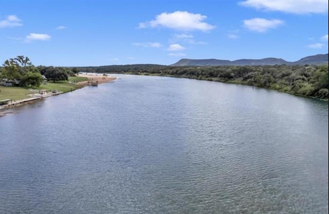 property view of water with a mountain view