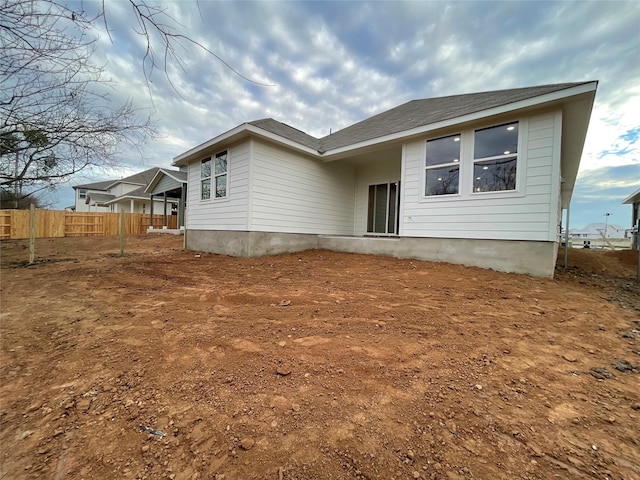 view of rear view of house