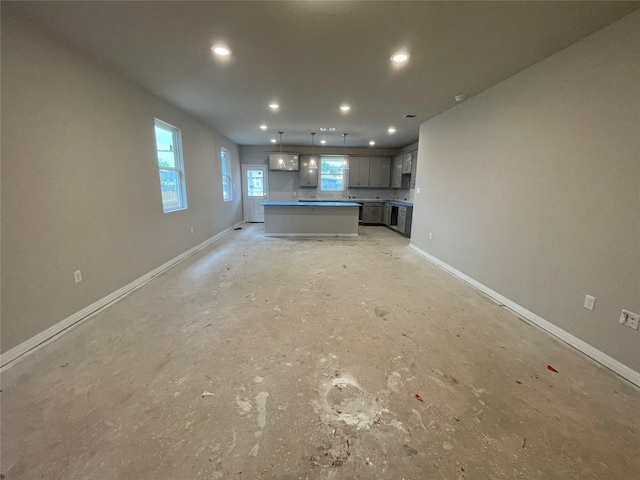 view of unfurnished living room