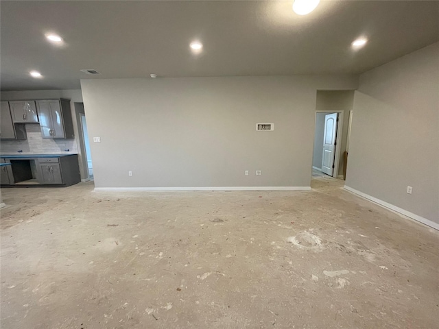 view of unfurnished living room