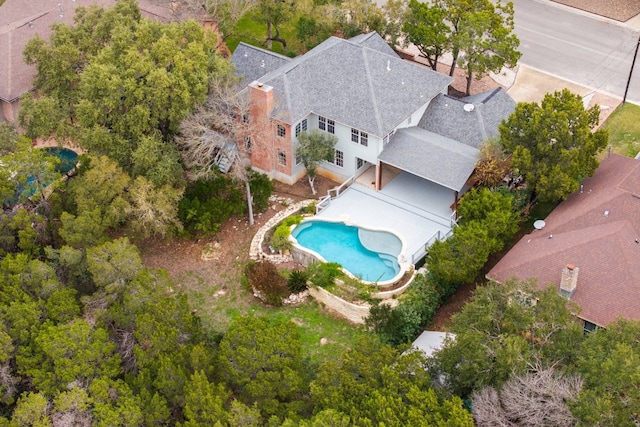 857 Mission Hills Dr, New Braunfels, TX 78130 - aerial view of property and surrounding area with a pool