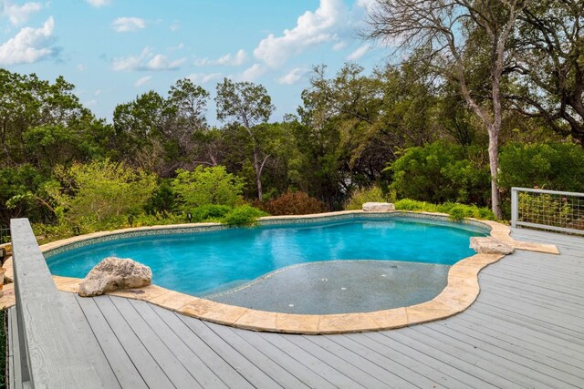 857 Mission Hills Dr, New Braunfels, TX 78130 - outdoor pool featuring a deck