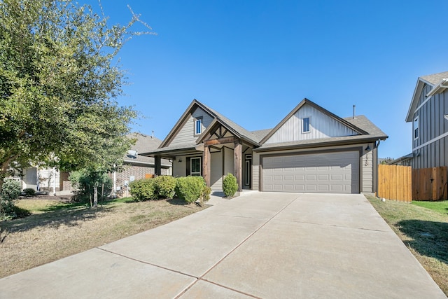 view of front of home featuring a garage