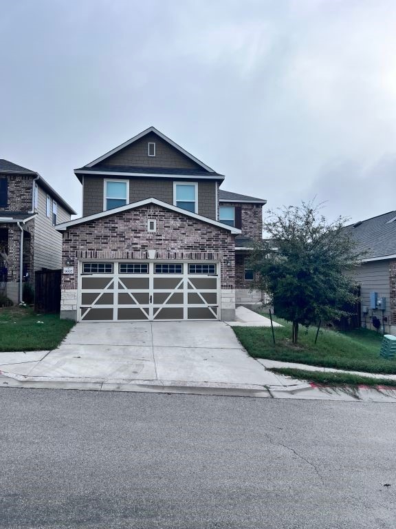 front facade featuring a garage