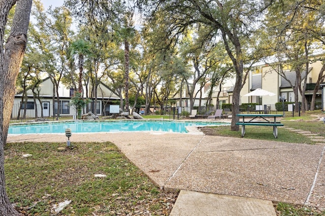 view of pool