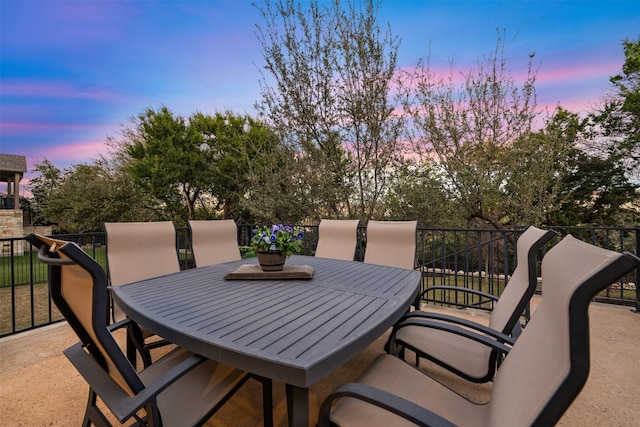 exterior space featuring outdoor dining space