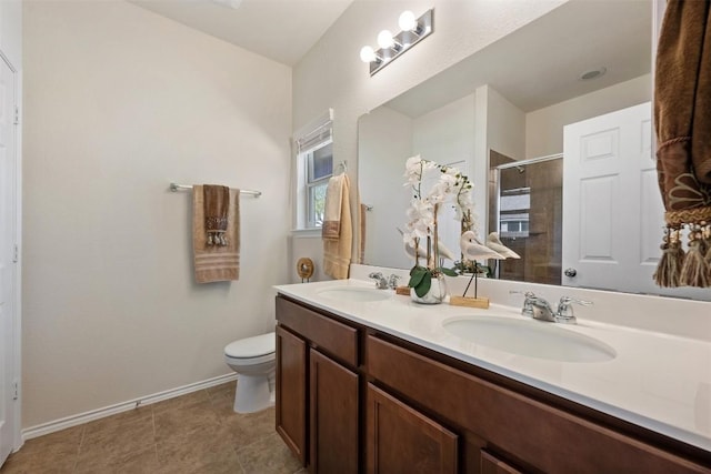1420 Cliffbrake Way, Georgetown, TX 78626 - full bath with double vanity and a tile shower