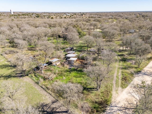 bird's eye view featuring a rural view