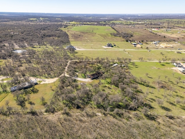 bird's eye view featuring a rural view