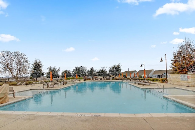 view of pool with a patio area