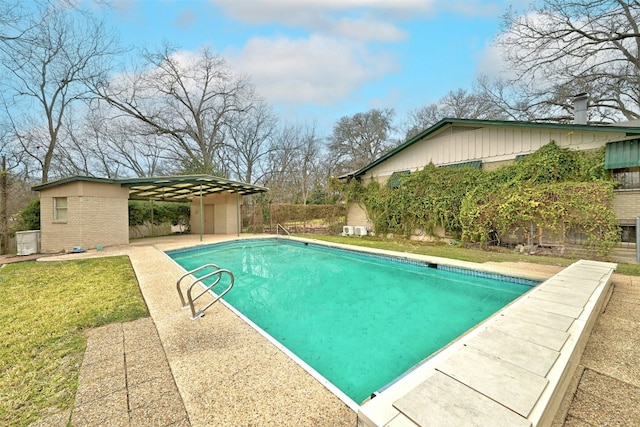 4204 Gregg Ward Ln, Austin, TX 78744 - view of pool with an outbuilding