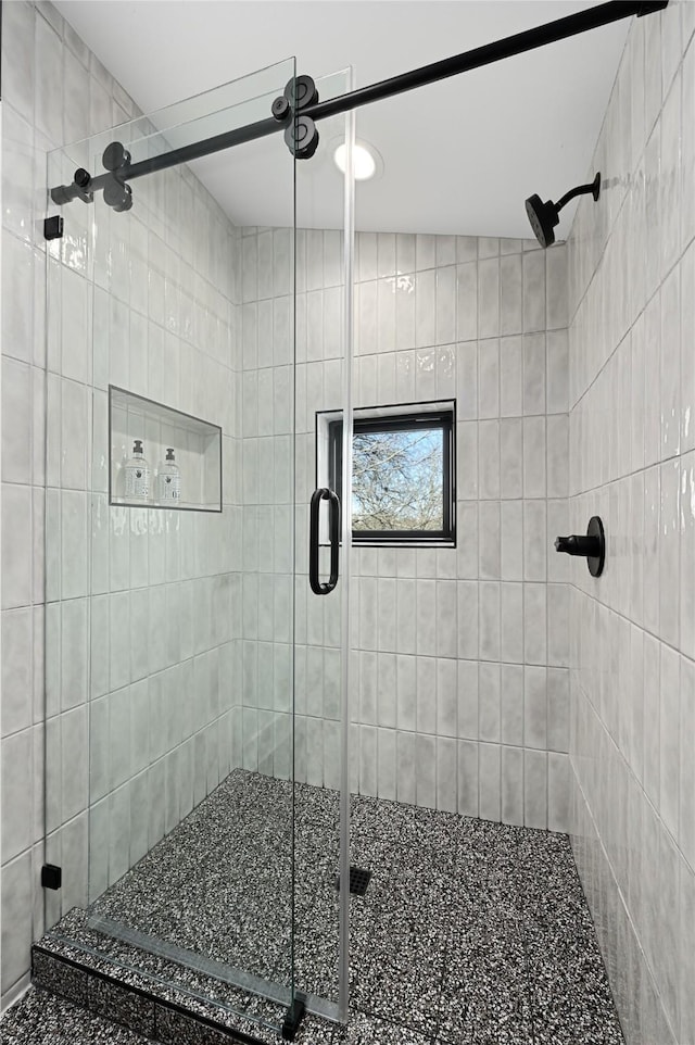 bathroom with an enclosed shower