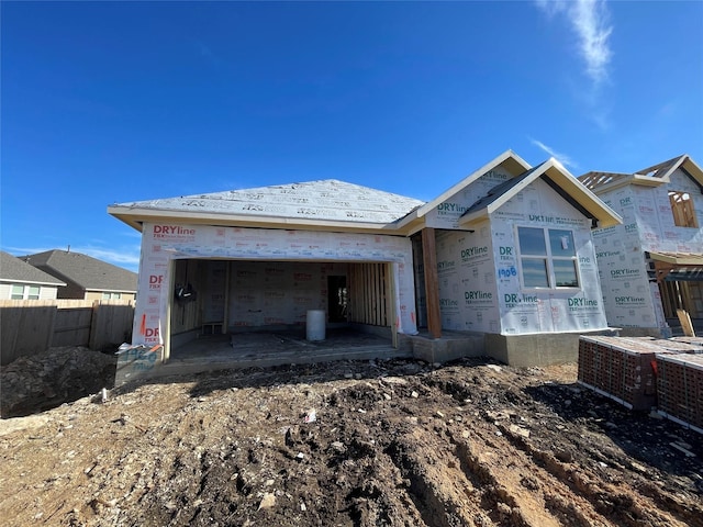 view of property in mid-construction