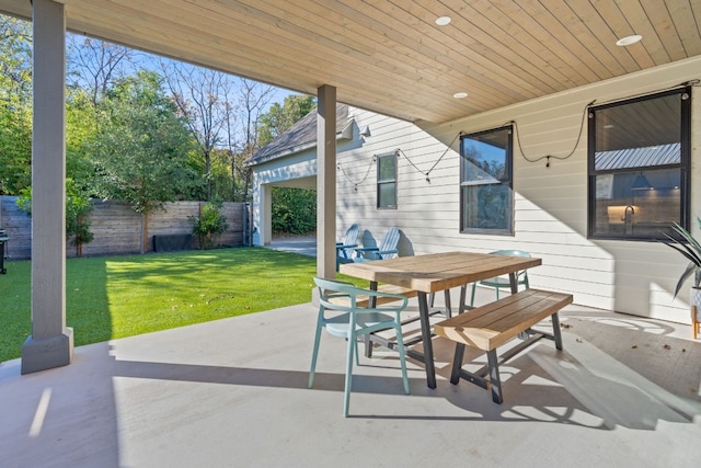 1604 Miriam Ave, Austin, TX 78702 - view of patio / terrace featuring outdoor dining space